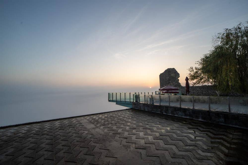 Diyarbakır Hevsel Bahçelerinde sis kartpostallık görüntüler oluşturdu 6