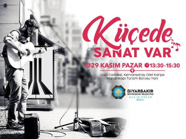 Diyarbakır’da ‘Küçede Sanat Var’ etkinliği!