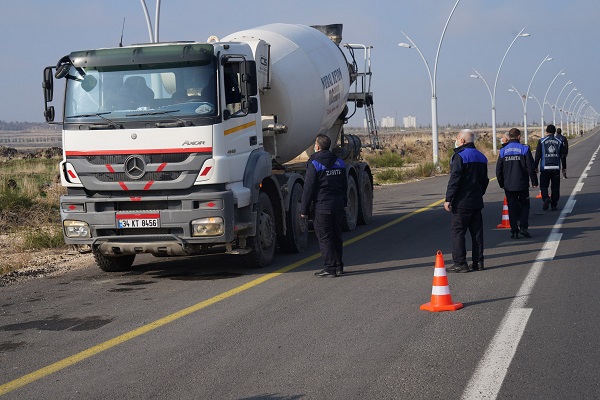 Diyarbakır’da ağır tonajlı araçlara sıkı denetim