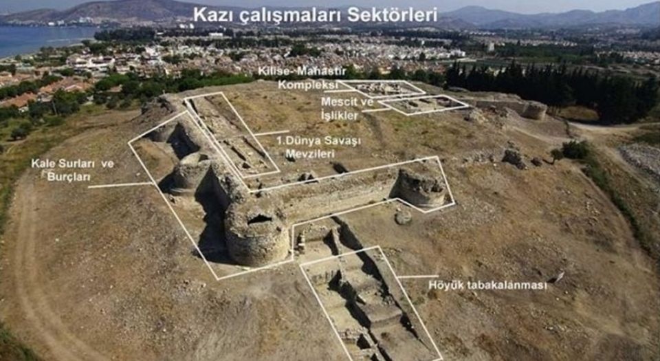 Aydın'da Kadıkalesi kazısına Kuşadası desteği