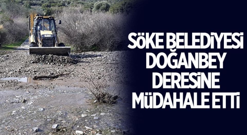 Aydın'da Doğanbey Deresi'nde 'Söke' müdahalesi