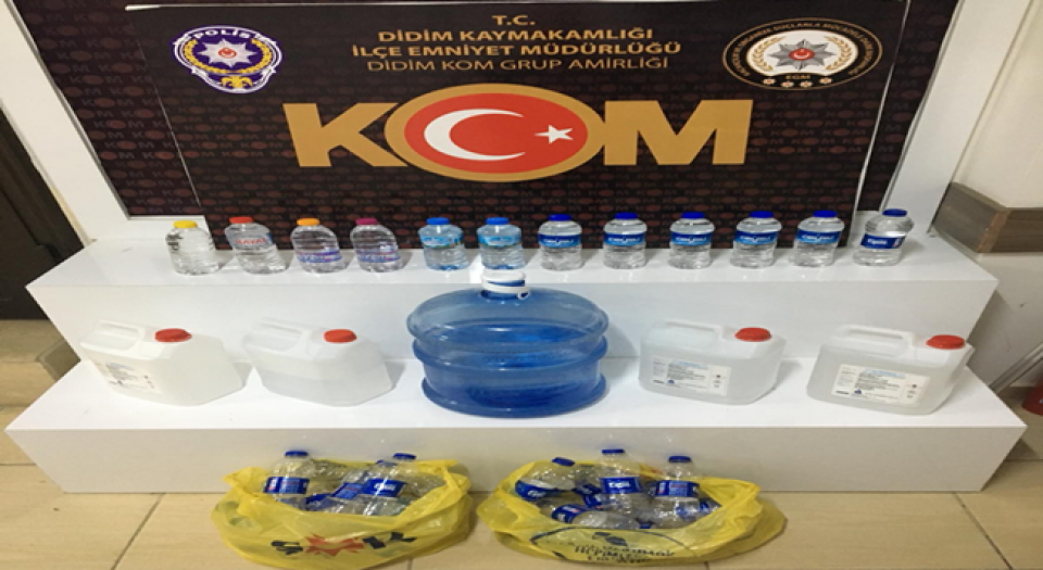 Aydın Didim'de el yapımı rakı ele geçirildi