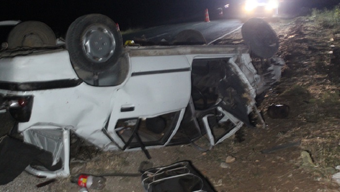 Taziye dönüşü kaza:3 ölü, 2 yaralı