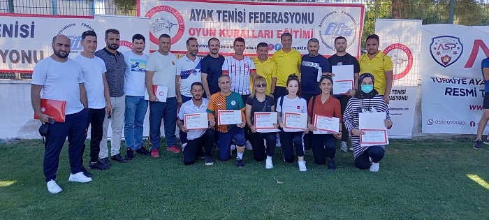 Türkiye Ayak Tenisi Federasyonu eğitim semineri Diyarbakır’da düzenlendi