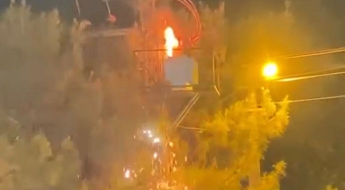 Video Haber - Elektrik trafosu alev alev yandı