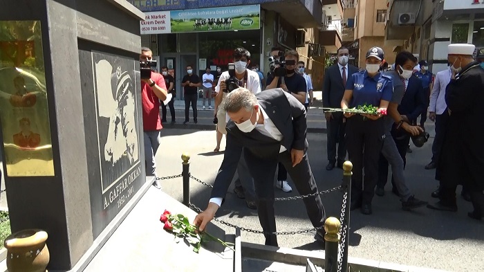 Emniyet Müdürü Aşkın, Gaffar Okkan anıtını ziyaret etti