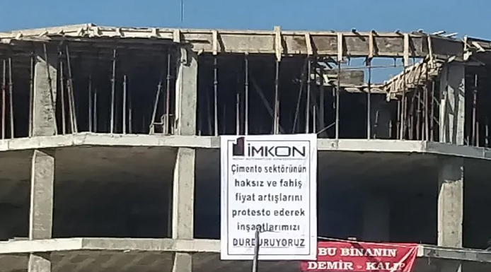 Müteahhitlerden çimento zamları boykotu; inşaatlar durdu