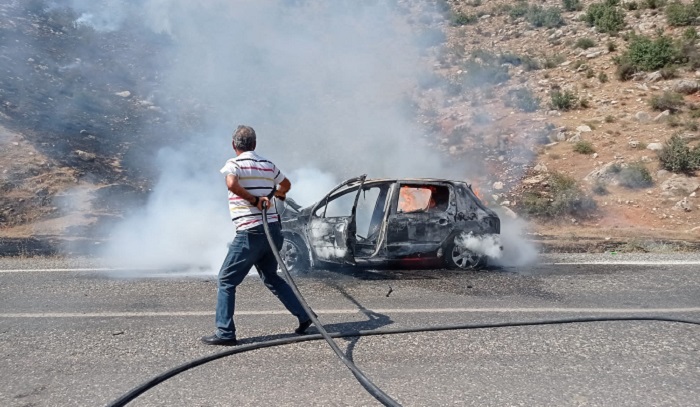 Diyarbakır’da kaza yapan otomobilin LPG tankı patladı: 2 yaralı