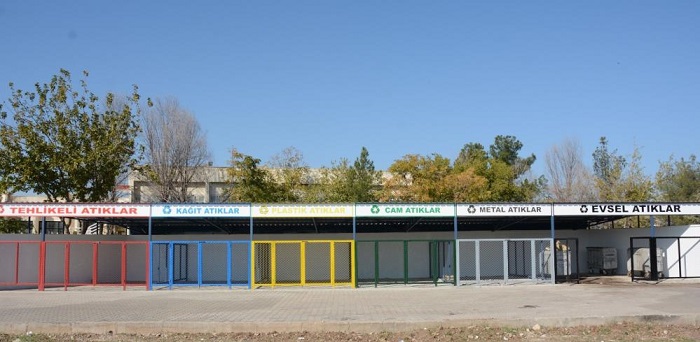 Dicle Üniversitesinde, ‘Atık geçici depolama alanı’ kuruldu