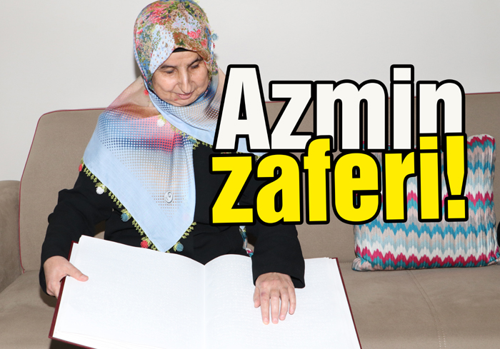 Doğuştan görme engelli kadının örnek yaşam mücadelesi