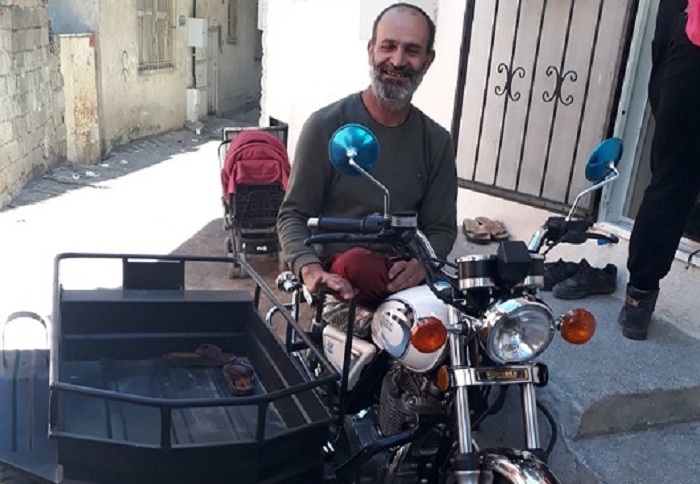 Ergani Kaymakamlığı, hırsız mağduru engelli vatandaşa yeni motor aldı