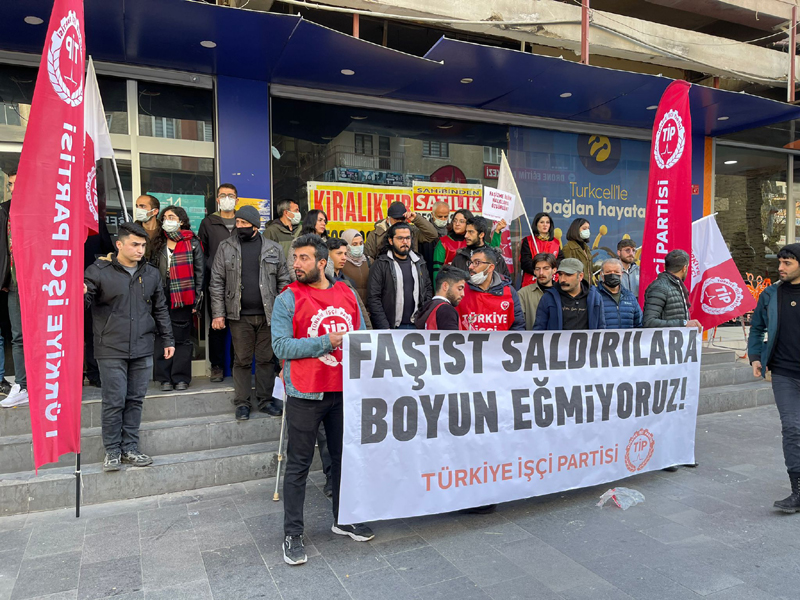 TİP Diyarbakır İl Başkanına yönelik saldırıya tepki!