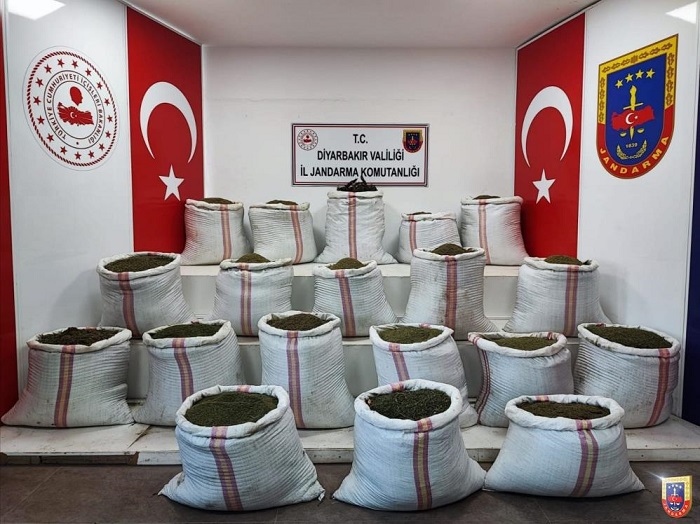 Diyarbakır’ın Lice kırsalında 516 kilo uyuşturucu ele geçirildi