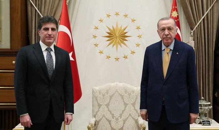 Cumhurbaşkanı Erdoğan ile IKBY Başkanı Barzani bir araya geldi