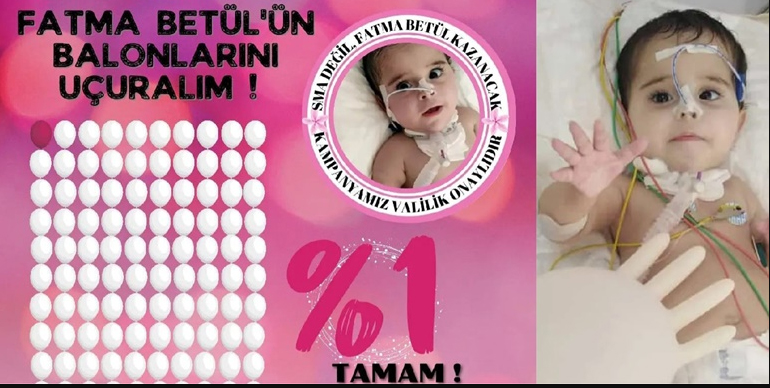 Minik Fatma Betül destek bekliyor!