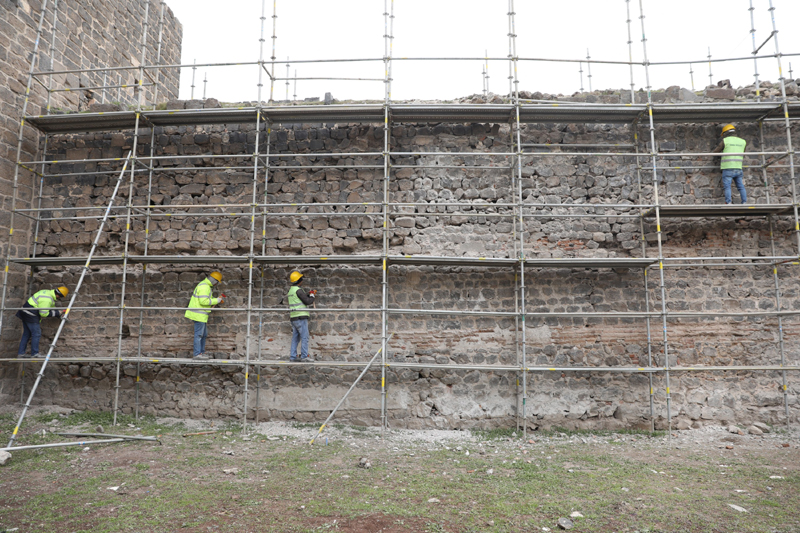 VİDEO HABER - Surlardaki restorasyon çalışmalarının 5’inci etabı başladı