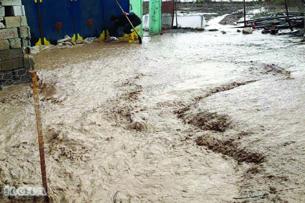 Aşırı yağış Bismil'de sele neden oldu