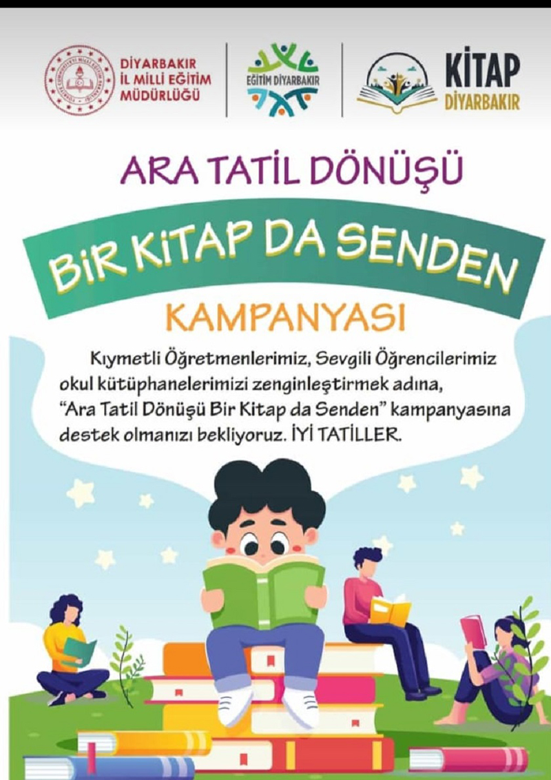 Diyarbakır’da ‘Bir Kitap da Senden’ adlı kitap toplama kampanyası
