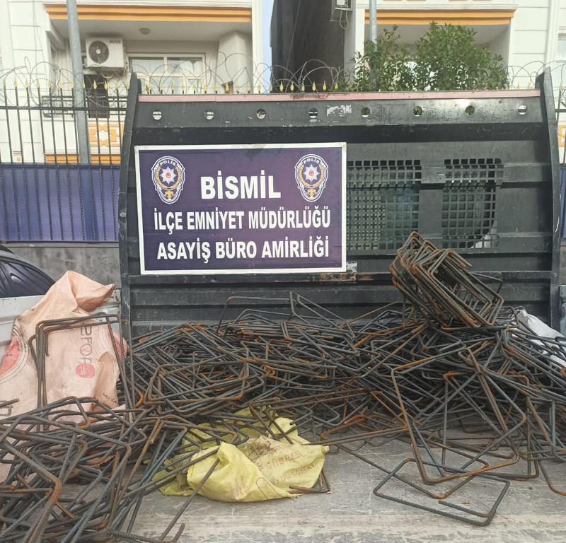Bismil’de demir hırsızları yakalandı