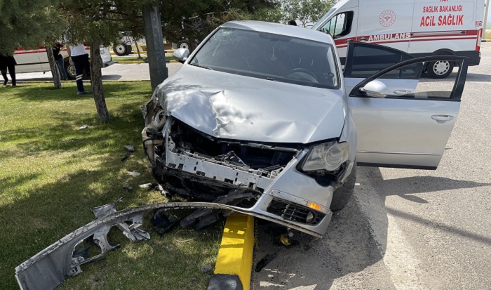Ergani'de trafik kazası, 1 yaralı