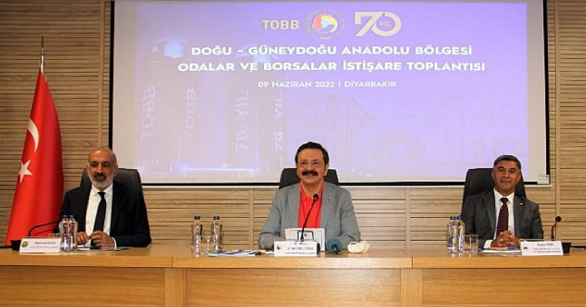 TOBB Bölge Toplantısı Diyarbakır’da yapıldı