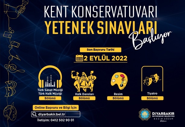 Diyarbakır Kent Konservatuvarı başvuruları başladı