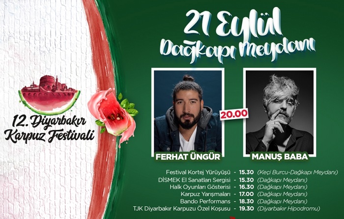 Manuş Baba, Diyarbakır Karpuz Festivali'nde sahne alacak
