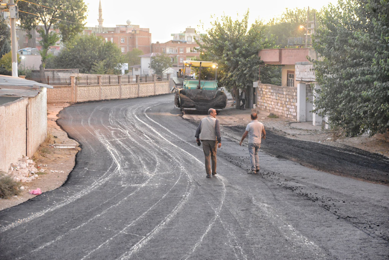 Bismil'de asfalt serimini çalışmaları