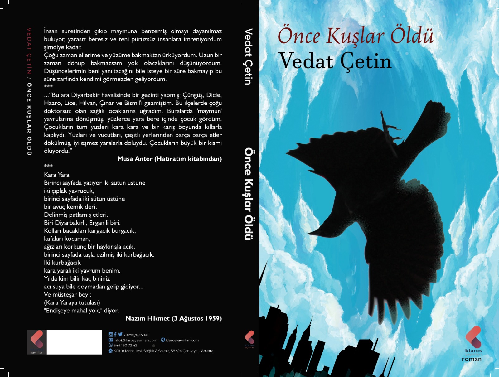 Yazar Vedat Çetin’in yeni kitabı ‘Önce Kuşlar Öldü’ çıktı