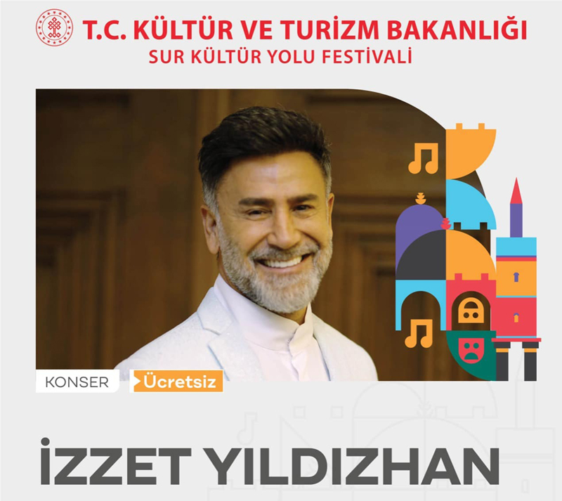 İzzet Yıldızhan, Sur Kültür Yolu Festivali'nde konser verecek