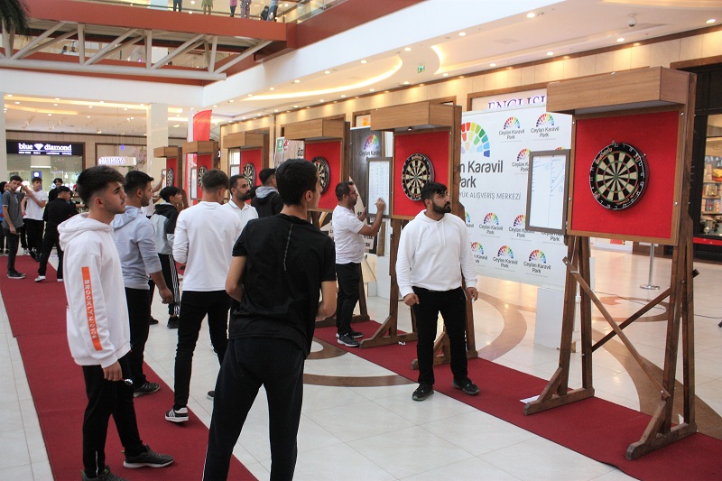 Diyarbakır’da dart turnuvası rüzgarı esti