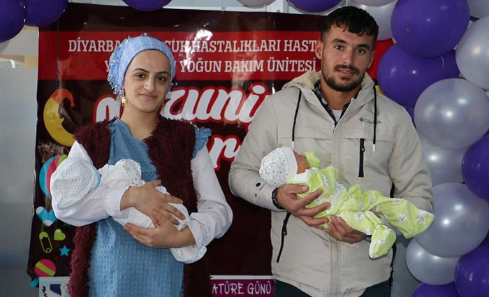 Diyarbakır’da prematüre bebeklere mezuniyet töreni