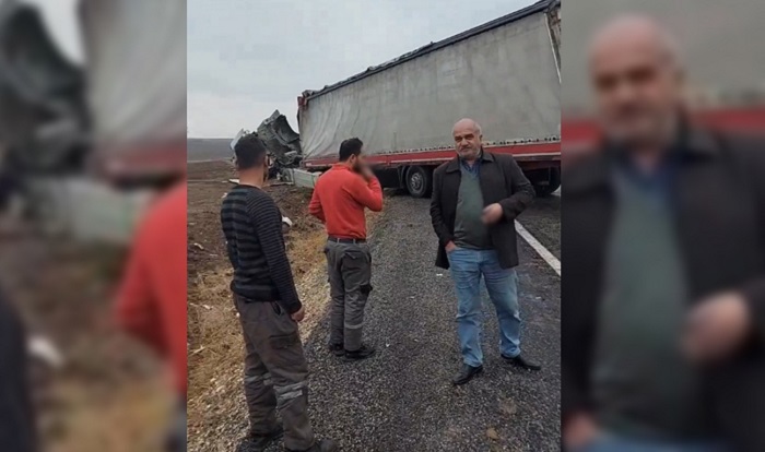 VİDEO HABER: Diyarbakır’da kamyonet ile tırın akıl almaz kazası: 4 yaralı