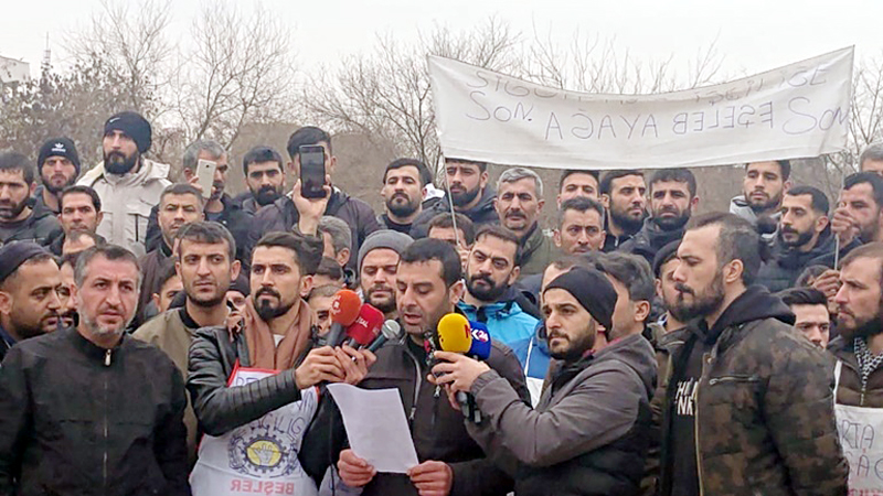 Diyarbakır’daki fırın işçileri yeniden eylem yaptı; Sessiz çığlığımıza kulak verin!