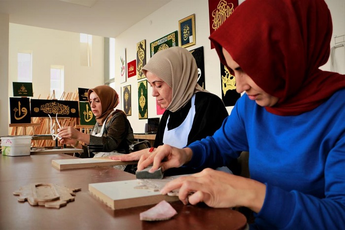 Diyarbakırlı kadınlar sabrı ve estetiği Naht ile geliştiriyor