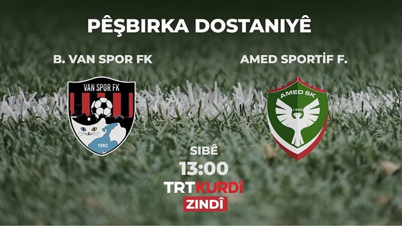 Vanspor-Amedspor maçı TRT Kürdi’de yayınlanacak