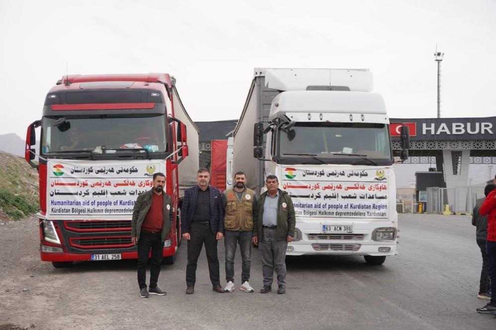 Barzani Yardım Vakfı’nın deprem bölgelerine desteği sürüyor