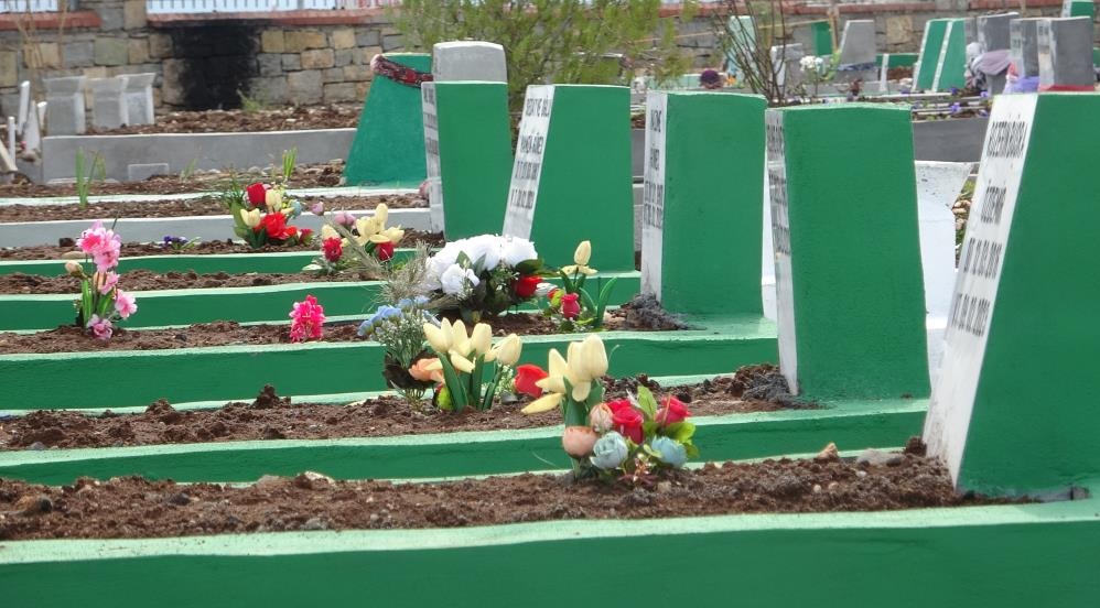 Diyarbakır’da depremde ölen kadınlar mezarları başında anıldı