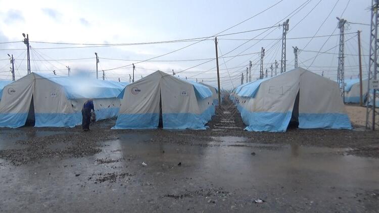 Diyarbakır’da çadır kentte straforlu yağış önlemi