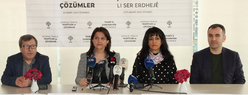 HDP'den deprem bölgeleri için 13 maddelik çözüm önerisi
