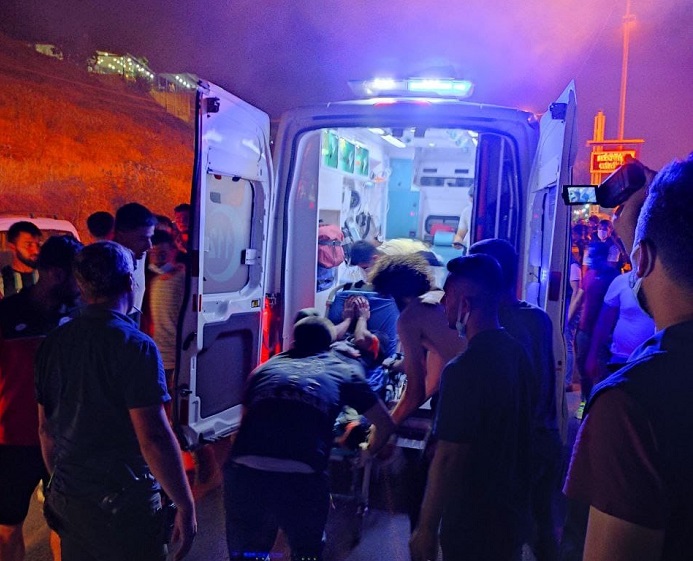 Diyarbakır’da otomobil mandalara çarptı