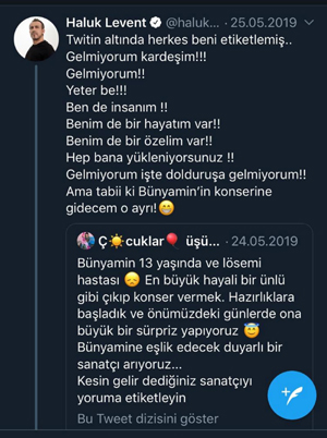 Haluk Levent, lösemi hastası Bünyamin ile Diyarbakır’da düet yaptı