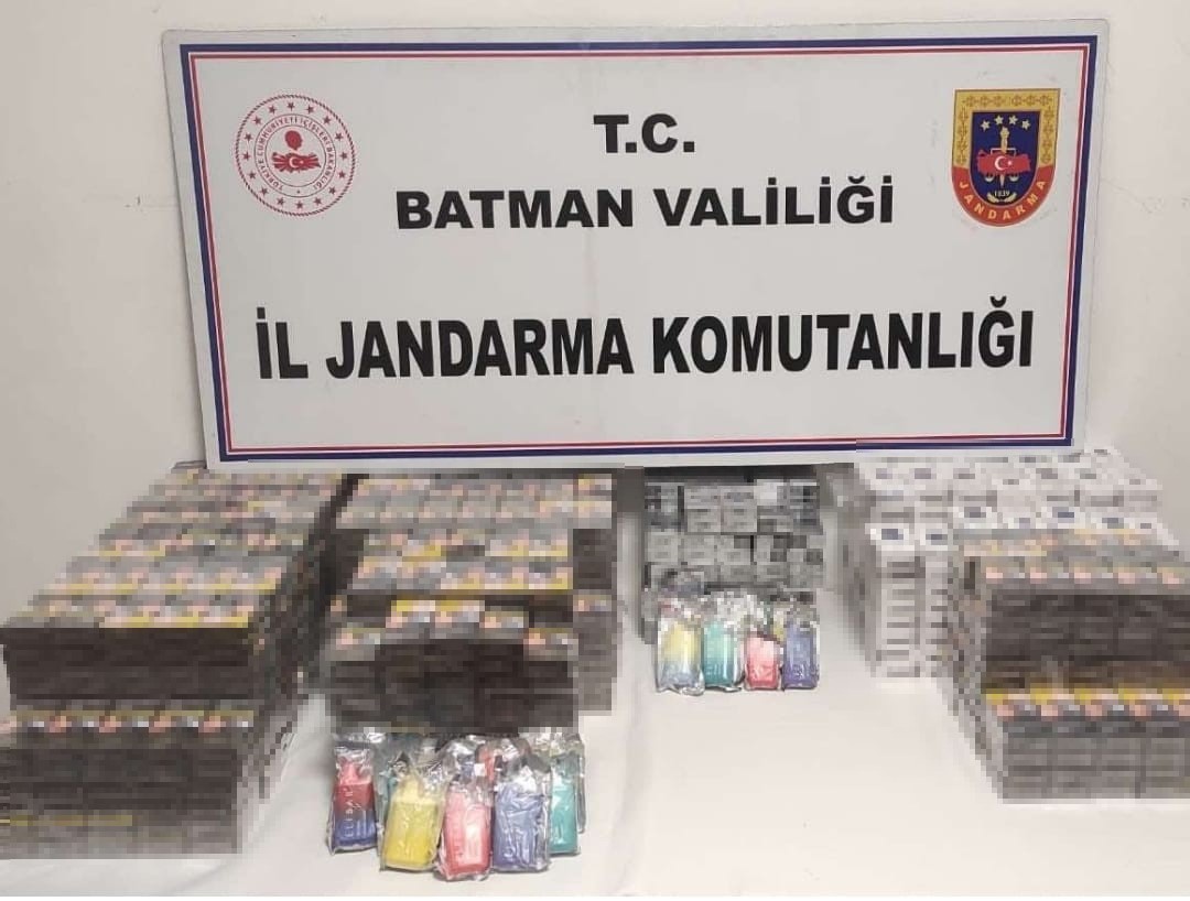 Batman'da 12 bin 113 paket kaçak sigara ele geçirildi