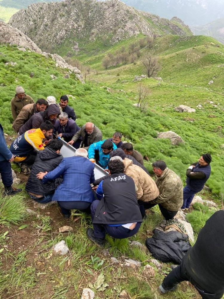 Siirt'te kayalıklardan düşen adam hayatını kaybetti