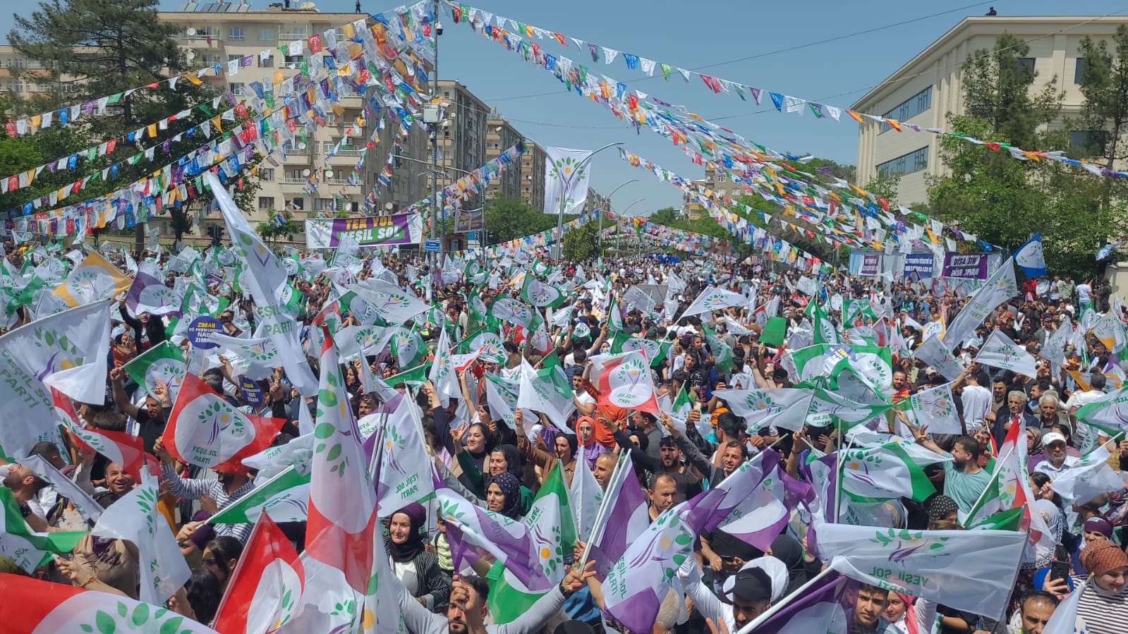 Yeşil Sol Parti Diyarbakır mitingi başladı