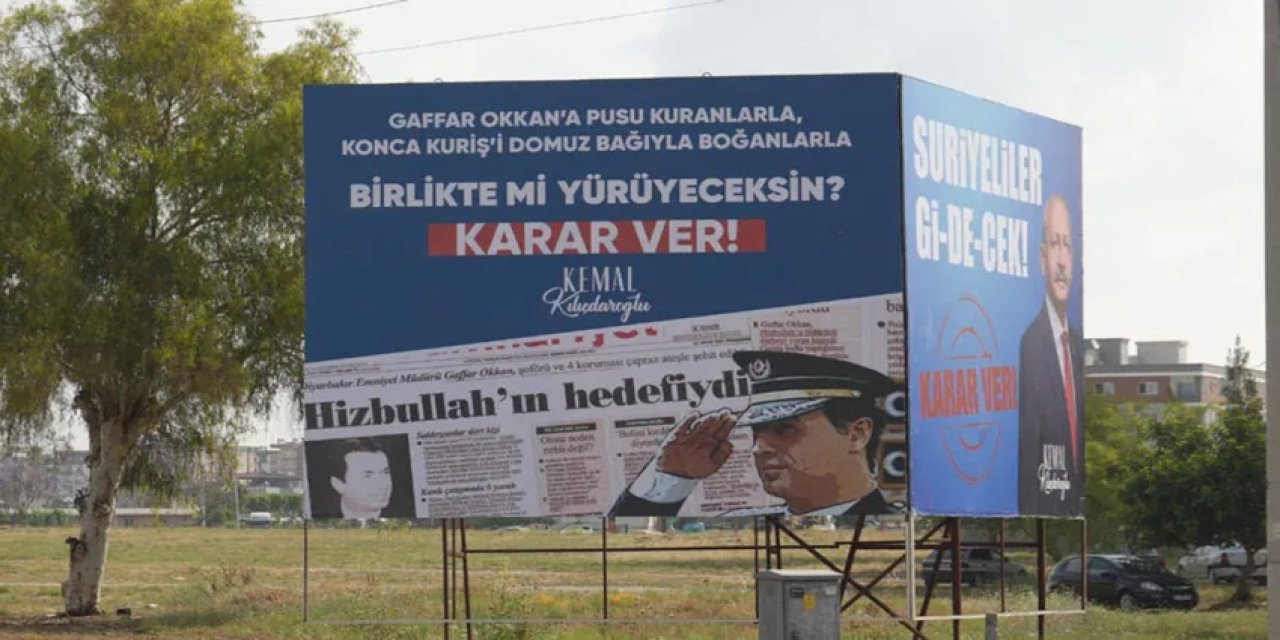 Gaffar Okkan ve Konca Kuriş pankartları toplatıldı