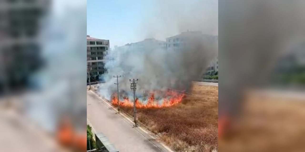 Diyarbakır'da sitelerin arasında korkutan yangın