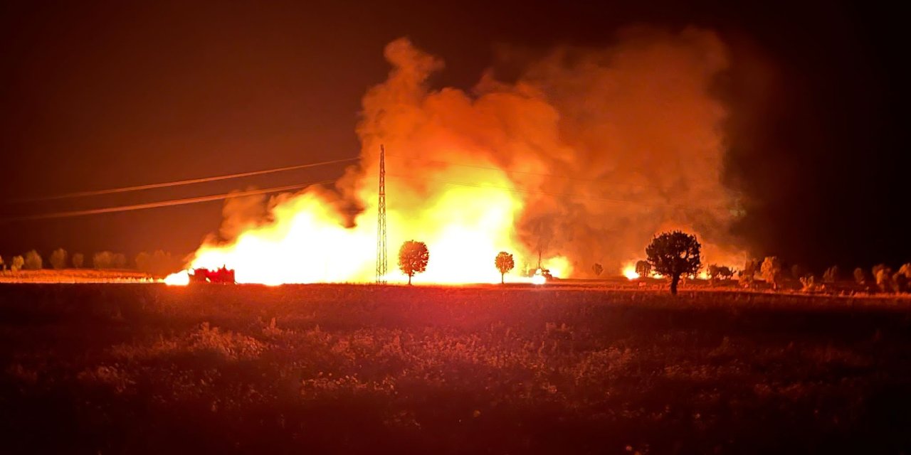 Diyarbakır’da 400 dönümde ekili buğday ve mercimek yandı