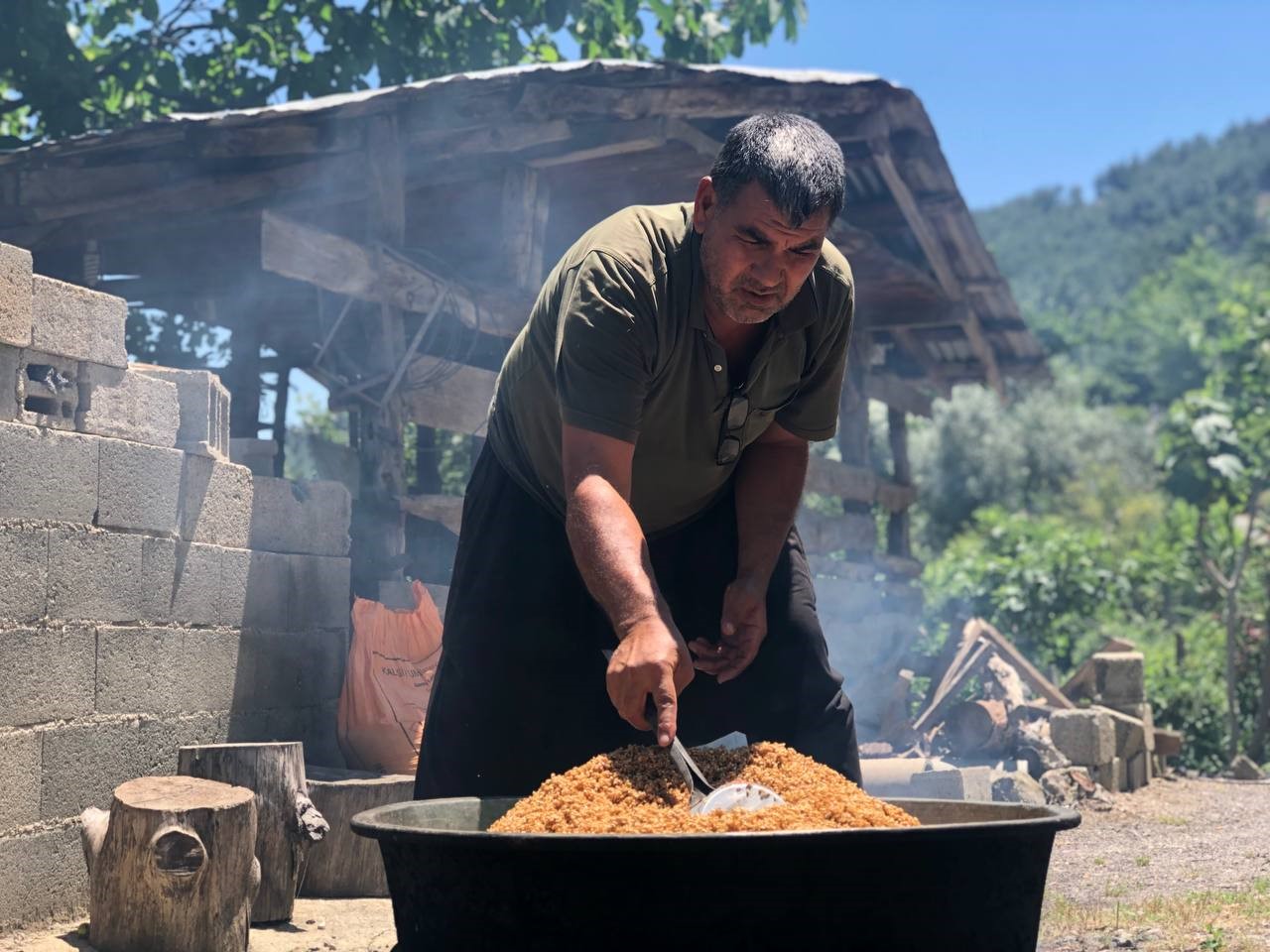 Kışlık bulgur için hazırlıklar başladı