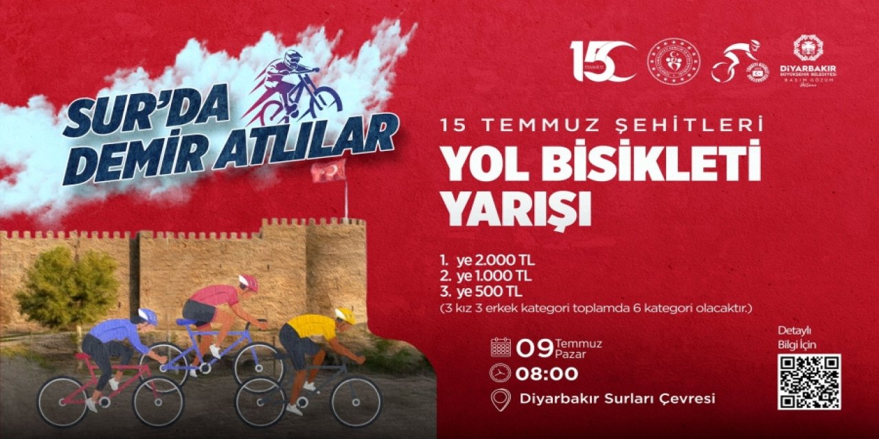 “Sur’da Demir Atlılar” mottosuyla bisiklet yarışı düzenlenecek